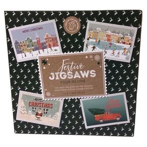 Professor Puzzle 4-in-1 Festive “Holiday Theme” 1000 pc. Jigsaw Puzzles (NWT)